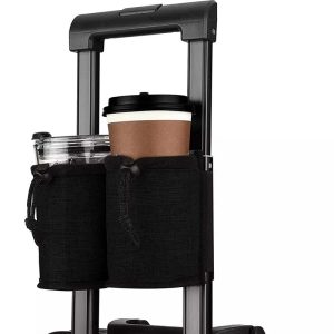 Durable Travel Cup Holder Free Hand Fits All Suitcase Handles